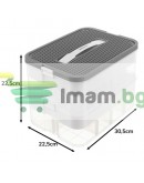 Пластмасова кутия за играчки блокчета конструктор на 2 Нива